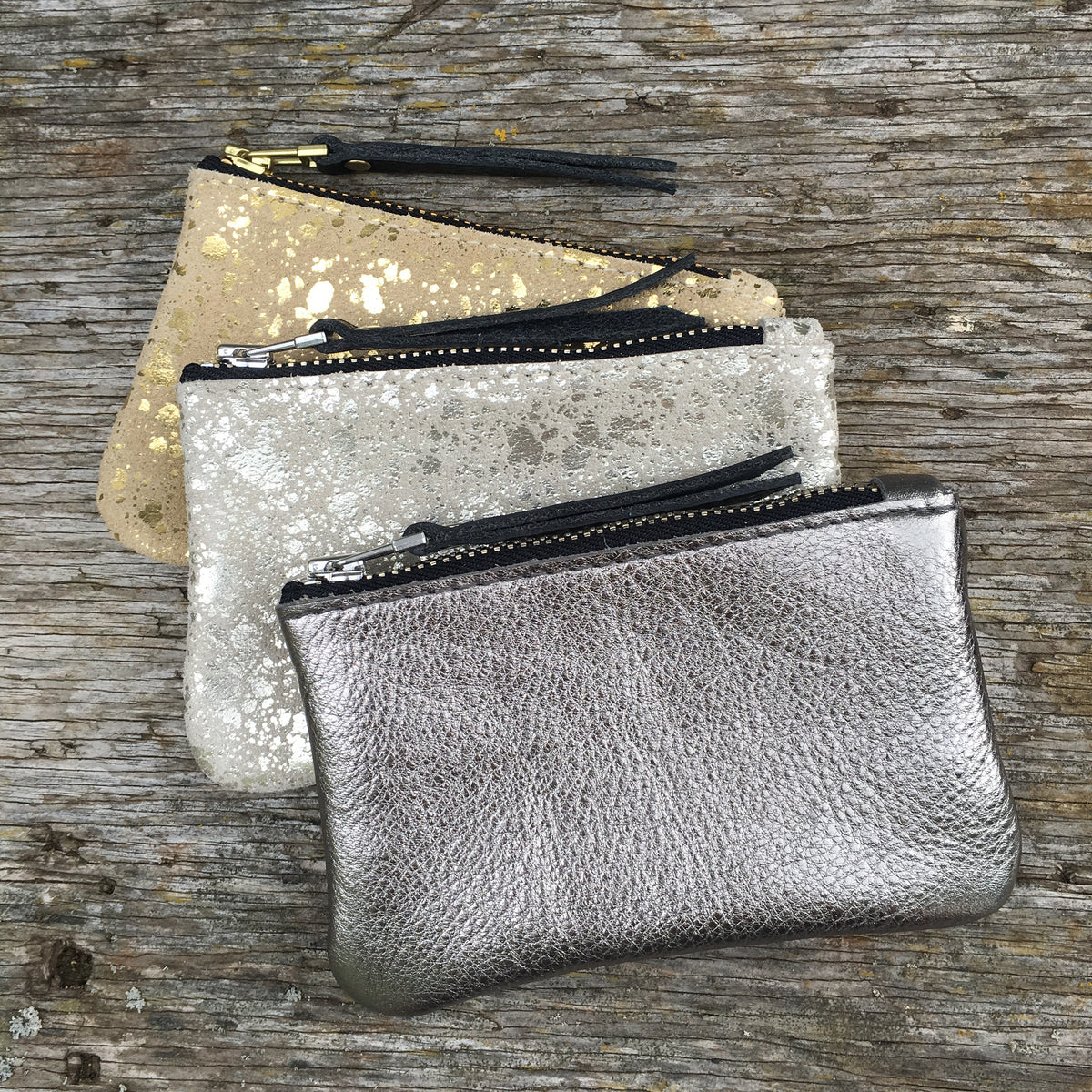 Foxcombe Handmade Leather Coin Purse, Metallic - Platinum Metallic Lea –  Miller and Jeeves