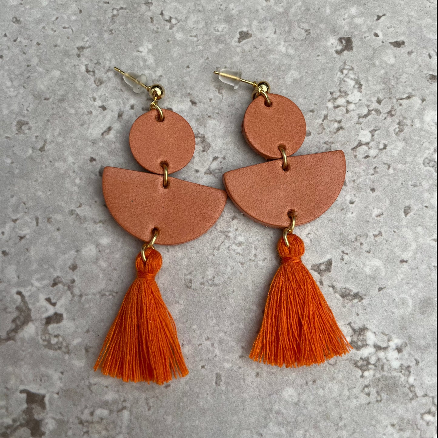 Lulworth Earrings with Tassel - Cinnamon