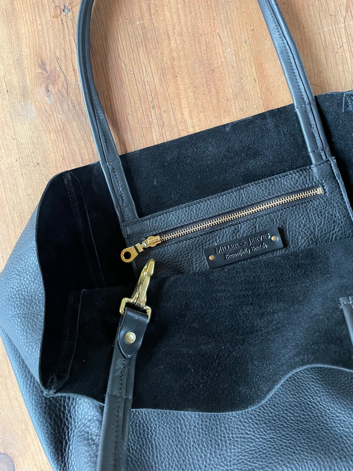 Magdalen Tote - Black Leather