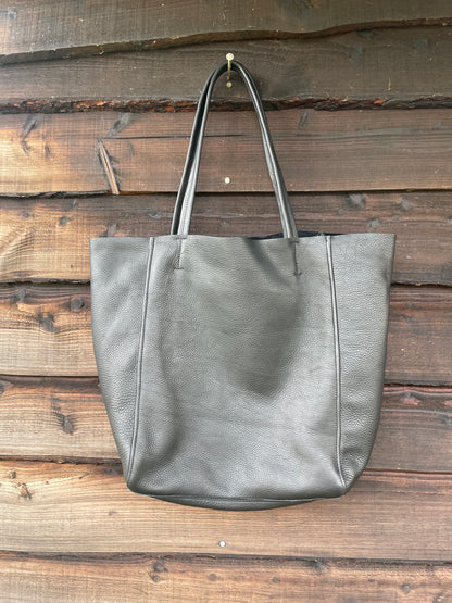 Magdalen Tote - Black Leather