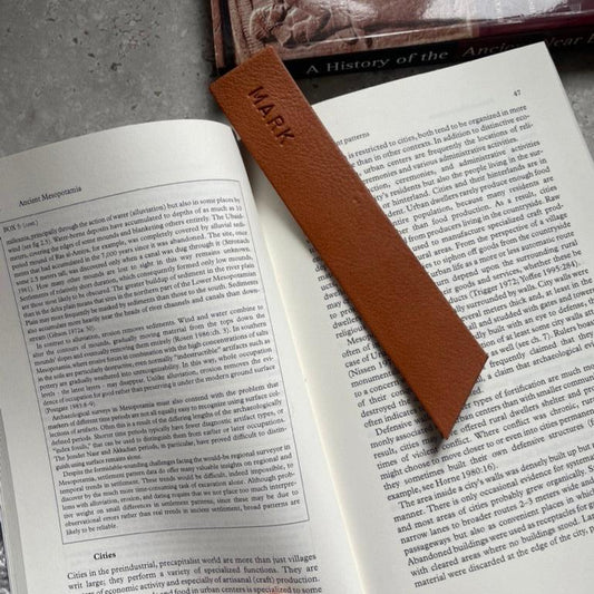 Leather Bookmark - Slanted