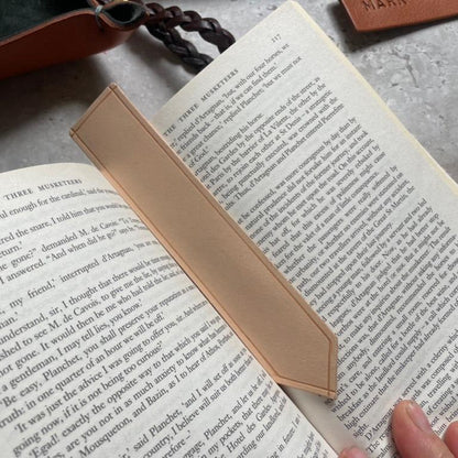 Leather Bookmark - Pointed