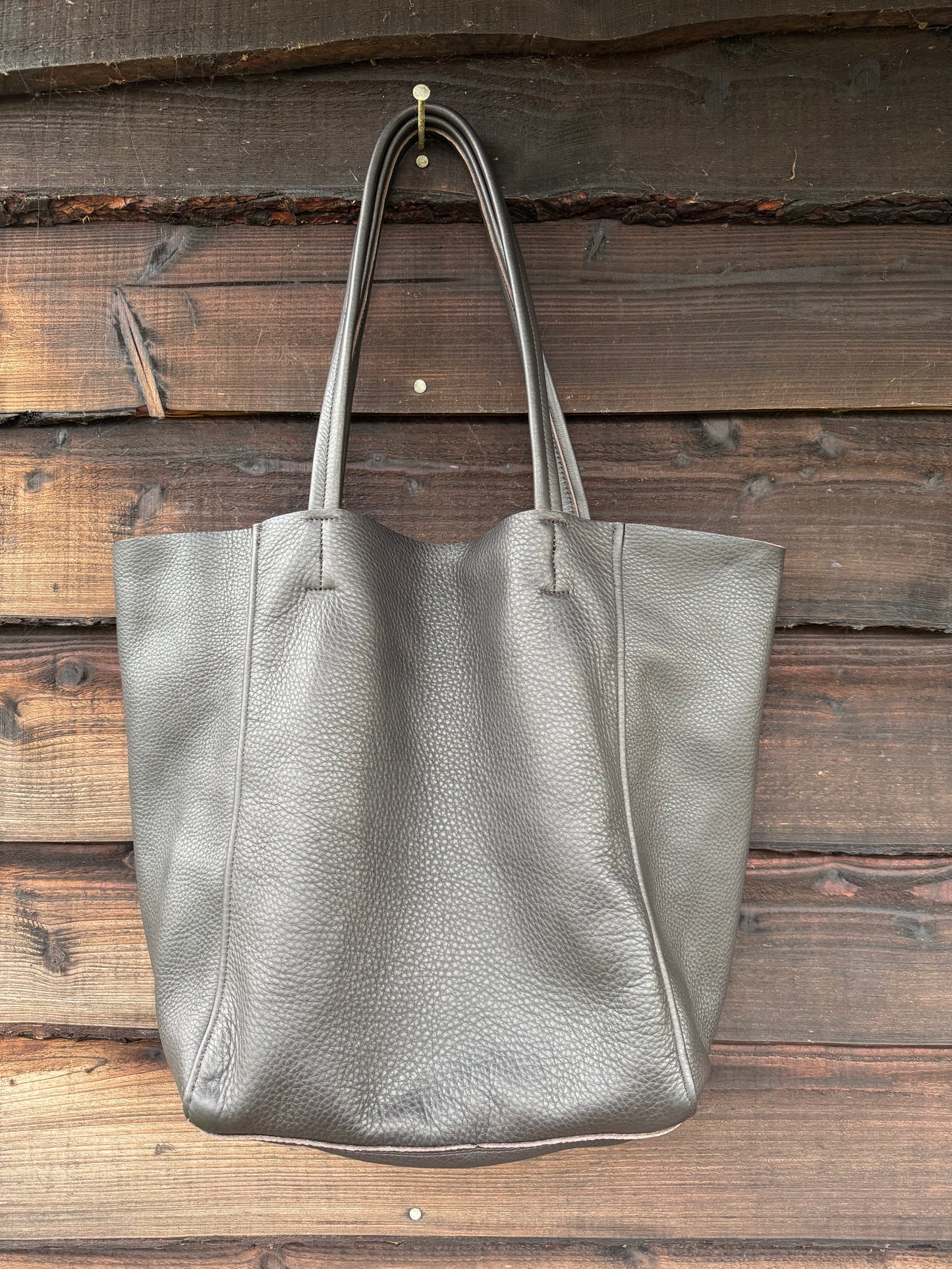 Magdalen Tote - Dark Brown Leather