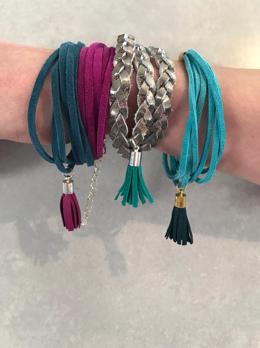 Varese Tassel Bracelet - turquoise/teal